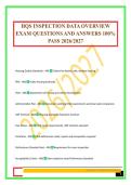 HQS INSPECTION DATA OVERVIEW EXAM QUESTIONS AND ANSWERS 100&percnt; PASS 2026&sol;2027
