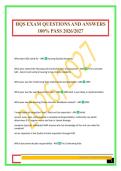 HQS EXAM QUESTIONS AND ANSWERS 100&percnt; PASS 2026&sol;2027