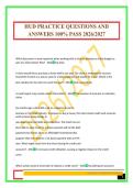 HUD PRACTICE QUESTIONS AND ANSWERS 100&percnt; PASS 2026&sol;2027