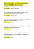 BC Welder B Line H Metallurgy Exam with Verified Detailed Answers&period;docx
