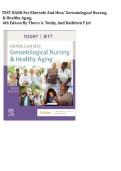 TEST BANK For Ebersole and Hess&rsquo; Gerontological Nursing & Healthy Aging&comma; 6th Edition by Theris A&period; Touhy&comma; and Kathleen F Jet&comma; All Chapters 1 - 28&comma; Complete Newest Version