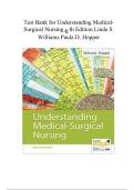 Test Bank for Understanding Medical-Surgical Nursing 8th Edition &vert; Williams & Hopper