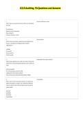 D215 Auditing&comma; PA Questions and Answers