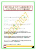 ICEV FLORAL TEST EXAM QUESTIONS AND ANSWERS 100&percnt; PASS 2026&sol;2027