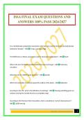 ISSA FINAL EXAM QUESTIONS AND ANSWERS 100&percnt; PASS 2026&sol;2027