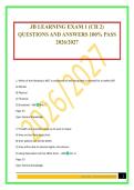 JB LEARNING EXAM 1 &lpar;CH 2&rpar; QUESTIONS AND ANSWERS 100&percnt; PASS 2026&sol;2027