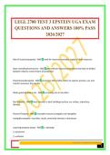 LEGL 2700 TEST 3 EPSTEIN UGA EXAM QUESTIONS AND ANSWERS 100&percnt; PASS 2026&sol;2027