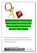 ASVAB 2026 Arithmetic Reasoning & Math Knowledge &lpar;150&plus; Questions&rpar; &ndash; ASVAB001 Word Problems&comma; Algebra & Geometry Q&A &ndash; U&period;S&period; Armed Forces Entrance Exam