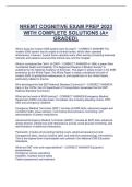 NREMT Cognitive Exam Prep Study Guide 2023 &ndash; Complete Solutions &lpar;A&plus; GRADED&rpar;