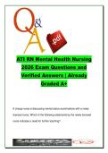 ATI RN Mental Health Nursing 2026 &lpar;300&plus; Questions&rpar; &ndash; ATI401 Psychiatric Nursing&comma; DSM-5 & Therapeutic Communication Q&A
