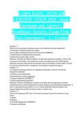 IAHSS BASIC OFFICER CERTIFICATION 2025 &vert; Study Questions and Answers &vert; Healthcare Security Exam Prep &vert; Pass Guaranteed - A&plus; Graded