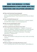 BSNC 1020 MODULE 1-5 FINAL COMPREHENSIVE STUDY GUIDE 2026 FULL QUESTIONS AND SOLUTIONS GRADED A&plus;