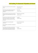 D215 Auditing&comma; Pre-Assesment PA
