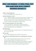 BSNC 1020 MODULE 1-5 FINAL FINAL TEST 2026 QUESTIONS WITH CORRECT ANSWERS GRADED A&plus;