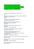 DATA STRUCTURES AND ALGORITHMS MIDTERM EXAM QUESTIONS & ANSWERS