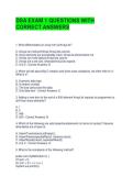 DSA EXAM 1 QUESTIONS WITH CORRECT ANSWERS