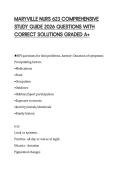MARYVILLE NURS 615 PHARM 2 COMPREHENSIVE STUDY GUIDE 2026 FULL QUESTIONS AND SOLUTIONS GRADED A&plus;