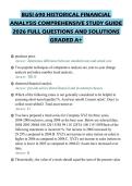 BUSI 690 HISTORICAL FINANCIAL ANALYSIS COMPREHENSIVE STUDY GUIDE 2026 FULL QUESTIONS AND SOLUTIONS GRADED A&plus;