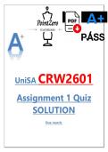 UNISA CRW2601 Assignment 1 &ndash; Defence of Compulsion &lpar;Duress&rpar; &vert; Complete Answer with Case Law Analysis &vert; Murder Charge &vert; S v Goliath 1972 &lpar;3&rpar; SA 1 &lpar;A&rpar; PDF DOWNLOAD&excl;