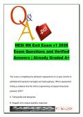 HESI RN Exit Exam v1 2026 &ndash; Comprehensive Nursing Practice Questions & Verified Answers &ndash; RN Exit Preparation