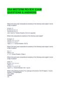 DSA MIDTERM REVIEW EXAM QUESTIONS & ANSWERS