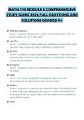 MATH 110 MODULE 5 COMPREHENSIVE STUDY GUIDE 2026 FULL QUESTIONS AND SOLUTIONS GRADED A&plus;