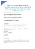 WGU D236 Pathophysiology Objective Assessment Exam 2026&sol;2027 Actual Exam &vert; 100&percnt; Verified Questions & Correct Answers &vert; Grade A&plus; &vert; Pass Guaranteed