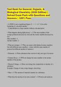 Test Bank for General&comma; Organic&comma; & Biological Chemistry &lpar;2026 Edition&rpar; &vert; Solved Exam Pack with Questions and Answers &vert; 100&percnt; Pass