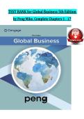 Global Business Exam Questions & Answers &ndash; 5th Edition