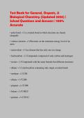 Test Bank for General&comma; Organic&comma; & Biological Chemistry &lpar;Updated 2026&rpar; &vert; Solved Questions and Answers &vert; 100&percnt; Accurate