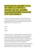 ATHNASIUM JOB ASSESSMENT ACTUAL TEST PAPER 2026 COMPLETE 63 QUESTIONS AND WELL ANSWERED SOLUTIONS EMPLOYMENT EVALUATION STUDY GUIDE GRADED A&plus;