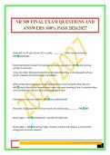 NR 509 FINAL EXAM QUESTIONS AND ANSWERS 100&percnt; PASS 2026&sol;2027