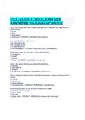 CPDT Study Guide 2023&sol;2024 &ndash; Questions and Answers &lpar;Updated&rpar;