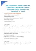 Real Estate Express Colorado Closings Final Exam 2026&sol;2027 Actual Exam &vert; Complete Solution with Detailed Rationales &vert; Pass Guaranteed - A&plus; Graded