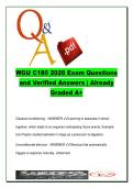 WGU C180 2026 Exam &lpar;350&plus; Questions&rpar; &ndash; C180 Psychology&comma; Learning&comma; Memory & Behavior Q&A &ndash; Western Governors University