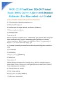 WGU C215 Final Exam 2026&sol;2027 Actual Exam &vert; 100&percnt; Correct Answers with Detailed Rationales &vert; Pass Guaranteed - A&plus; Graded