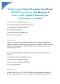 Florida Laws & Rules Chiropractic Board Exam 2026&sol;2027 Actual Exam &vert; Test Questions & Answers with Detailed Rationales &vert; Pass Guaranteed - A&plus; Graded