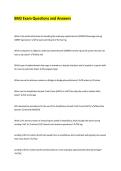 BM2 Exam Questions and Answers