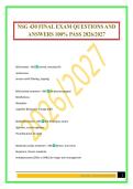 NSG 430 FINAL EXAM QUESTIONS AND ANSWERS 100&percnt; PASS 2026&sol;2027