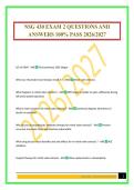 NSG 430 EXAM 2 QUESTIONS AND ANSWERS 100&percnt; PASS 2026&sol;2027