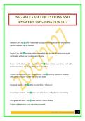 NSG 430 EXAM 1 QUESTIONS AND ANSWERS 100&percnt; PASS 2026&sol;2027
