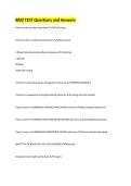 BM2 TEST Questions and Answers