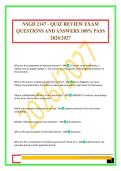 NSGD 2147 - QUIZ REVIEW EXAM QUESTIONS AND ANSWERS 100&percnt; PASS 2026&sol;2027