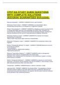 CPDT-KA Study Guide 2023&sol;2024 &ndash; Questions with Complete Solutions &lpar;Guaranteed Success&rpar;