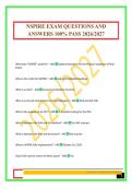 NSPIRE EXAM QUESTIONS AND ANSWERS 100&percnt; PASS 2026&sol;2027