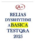Relias Dysrhythmia Basic Test 35 Questions and Answers 2025&sol;2026 &lpar;Basic A Dysrhythmia&rpar;&vert;&vert;A&plus;&comma;100&percnt;