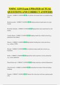 NMNC 1235 Exam UPDATED ACTUAL  QUESTIONS AND CORRECT ANSWERS