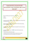 NUR 103 FINAL EXAM STUDY QUESTIONS AND ANSWERS 100&percnt; PASS 2026&sol;2027