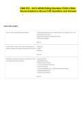 CMN 574 - Unit 3 ADHD&sol;Eating Disorders&sol;Child & Elder  Abuse&sol;Substance Abuse&sol;CHD Questions and Answers