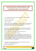 NUR 254 EXAM 3 QUESTIONS AND ANSWERS 100&percnt; PASS 2026&sol;2027